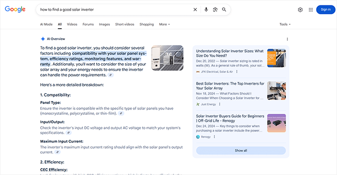 WordPress生成式引擎优化入门指南 ai-oveview-in-search-results20251107_ -3
