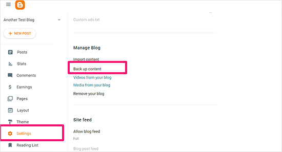 如何在不损失谷歌排名的情况下从 Blogger 切换到 WordPress backup-blogger-content20251108_ -2