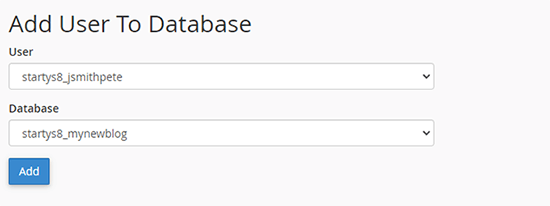 如何轻松将 WordPress 迁移到新域名（而不损失 SEO） bluehost-cpanel-mysql-adduser-todb-55020251108_ -10