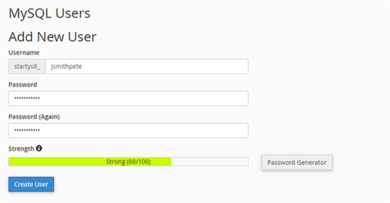 如何轻松将 WordPress 迁移到新域名（而不损失 SEO） bluehost-cpanel-mysql-newuser-55020251108_ -9