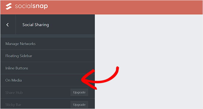 如何在 WordPress 中添加社交分享按钮（4 种简单方法） choose-the-on-media-option20251114_ -33