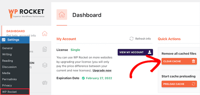 如何提升 WordPress 用户体验（13 个实用技巧） clear-wprocket-cache20251109_ -18