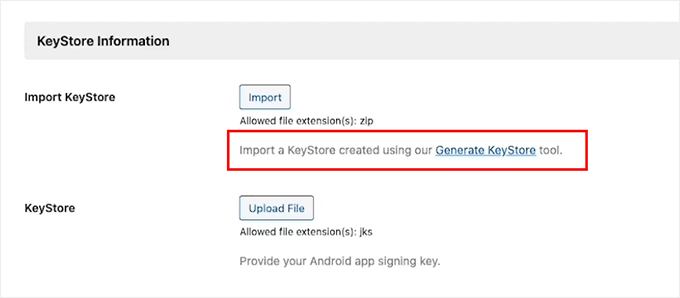 WordPress网站转换成了移动应用——以下是我学到的经验 click-generate-keystore-link-in-buddyboss20251114_ -32