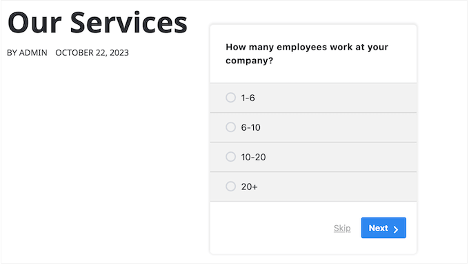UserFeedback 评测:它是否是适合您的调查插件? embedded-survey-wordpress20251114_ -17 UserFeedback 评测:它是否是适合您的调查插件? embedded-survey-wordpress20251114_ -17