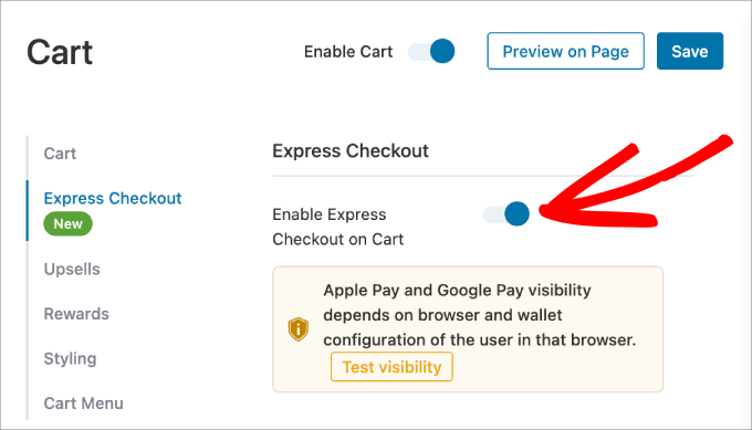 我举办了一场 WooCommerce 限时抢购活动——以下是我的 10 个专家建议 enable-express-checkout-on-cart20251114_ -11 我举办了一场 WooCommerce 限时抢购活动——以下是我的 10 个专家建议 enable-express-checkout-on-cart20251114_ -11