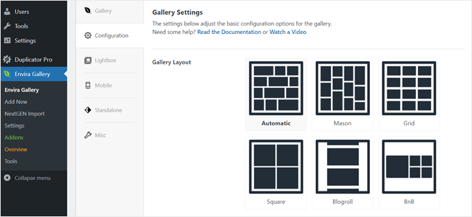 如何在 WordPress 中将 NextGEN Gallery 切换到 Envira Gallery envira-gallery-layout-min20251120_ -9