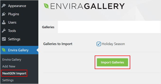 如何在 WordPress 中将 NextGEN Gallery 切换到 Envira Gallery importing-nextgen-galleries-envira-min20251120_ -4