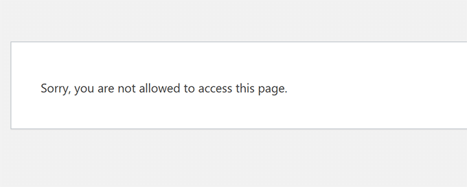 63 个最常见的 WordPress 错误及解决方法 not-allowed-to-access-page-wp20251114_ -51