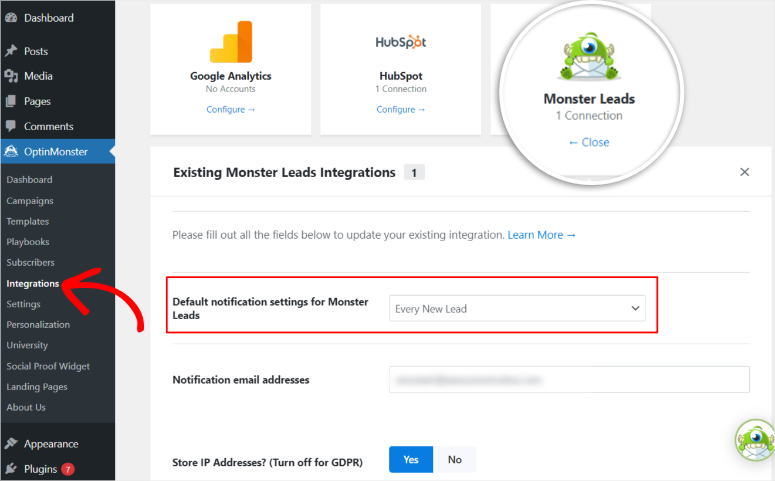 OptinMonster评测：如何提高潜在客户数量、转化率和品牌知名度？ optinmonster-monsterleads-integration20251118_ -11