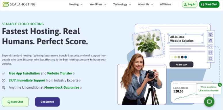 十大最佳 WordPress 主机公司（真实评价，绝无虚假） scalahosting-homepage20251121_ -16