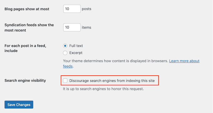 WordPress 错误排查入门指南(分步详解) search-engine-visibility-20251123_ -17 WordPress 错误排查入门指南(分步详解) search-engine-visibility-20251123_ -17