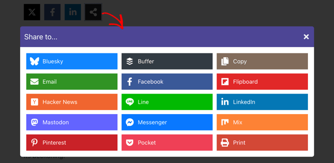 如何在 WordPress 中添加社交分享按钮（4 种简单方法） socialshare-novashare-share-button-example20251114_ -20