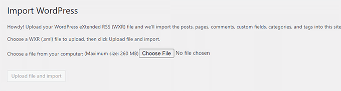 如何正确地从 Squarespace 迁移到 WordPress uploadimportfile-220251108_ -8