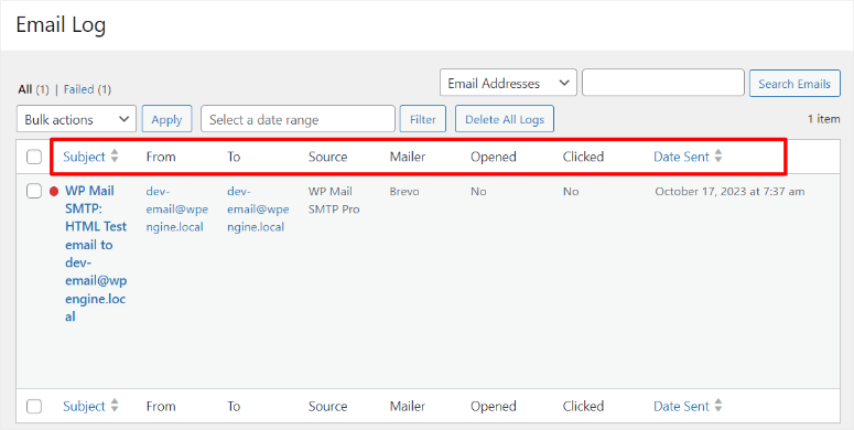 WP Mail SMTP 评测：WordPress 最佳 SMTP 插件 wp-mail-smtp-email-log20251119_ -8