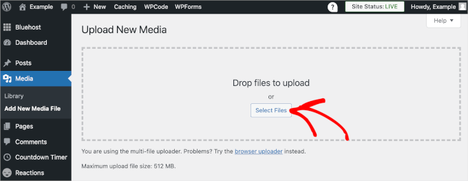 63 个最常见的 WordPress 错误及解决方法 wpadmin-media-addnew20251114_ -13