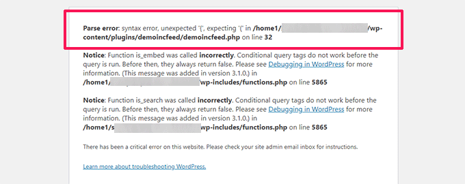 如何修复 WordPress 中的严重错误(分步指南) debug-critical-error20251201_ -23 如何修复 WordPress 中的严重错误(分步指南) debug-critical-error20251201_ -23