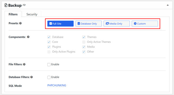 如何备份您的 WordPress 网站(终极指南) duplicator-database-presets-min20251201_ -7 如何备份您的 WordPress 网站(终极指南) duplicator-database-presets-min20251201_ -7