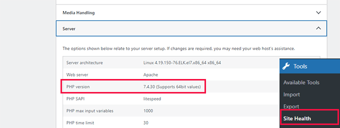 如何修复 WordPress 中的严重错误(分步指南) findphpversion20251201_ -25 如何修复 WordPress 中的严重错误(分步指南) findphpversion20251201_ -25