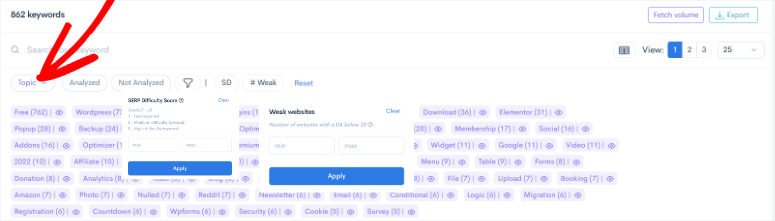 LowFruits评测：功能强大的关键词研究工具SEO工具 lowfruits-kw-analysis-filters20251201_ -17
