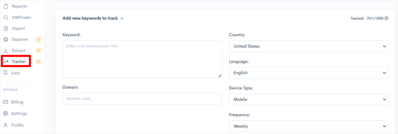 LowFruits评测：功能强大的关键词研究工具SEO工具 lowfruits-setup-keyword-tracker20251201_ -9